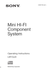 Sony HCD-DJ2i - Usb And Ipod Section Operating Instructions Manual