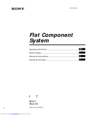Sony MJ-L1A Operating Instructions Manual