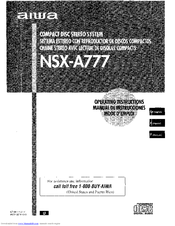 Aiwa NSX-A777 Operating Instructions Manual
