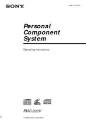 Sony PMC-222V Operating Instructions Manual