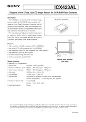 Sony ICX423AL Instruction Manual