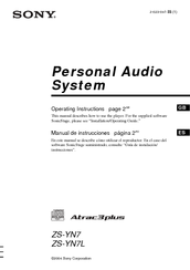 Sony Psyc ZS-YN7 Operating Instructions Manual