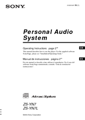 Sony ZS-YN7L Operating Instructions Manual