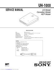 Sony UH-1000 Service Manual