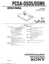 Sony Vaio PCGA -DSD5 Service Manual