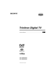 Sony Trinitron KD-36NX200U Instruction Manual