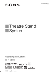 Sony RHT-G500 Operating Instructions Manual