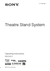 Sony RHT-G11 Operating Instructions Manual