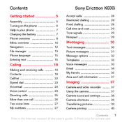 Sony Ericsson K630i User Manual
