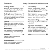 Sony Ericsson V630 User Manual