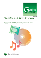 Sony Ericsson Walkman Phone Getting Started Manual
