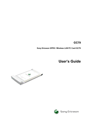 Sony Ericsson GC79 User Manual