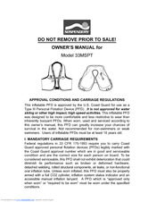 SOSpenders 33MSPT Owner's Manual