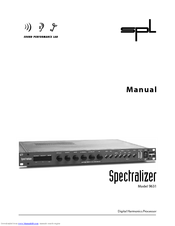 Sound Performance Lab Spectralizer 9631 Owner's Manual