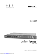 Sound Performance Lab Loudness Maximizer 9632 Owner's Manual
