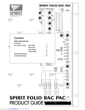 SoundCraft Spirit Folio Rac Pac Product Manual