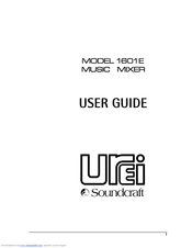SoundCraft UREI 1601E User Manual