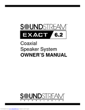 Soundstream Exact 6.2 Owner's Manual