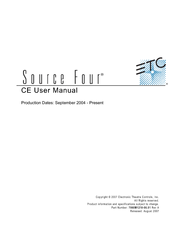 ETC Source Four CE 470 User Manual