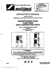 Southbend MARATHONER GOLD 10 Operator's Manual