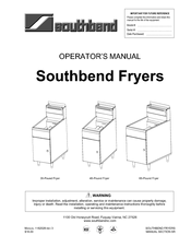 Southbend 35-Pound Fryer Operator's Manual