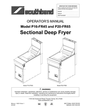 Southbend P20-FR65 Operator's Manual