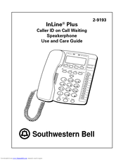 Southwestern Bell InLine Plus 2-9193 Use And Care Manual
