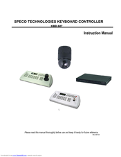 Speco KBD-927 Instruction Manual
