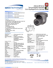Speco CVC-5945DNV Specification Sheet