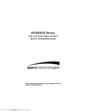 Speco HTD8SCS Series User Manual