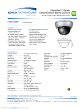 Speco INTENSIFIER3 HT647HRTP Specifications