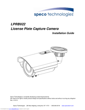 Speco LPRB922 Installation Manual