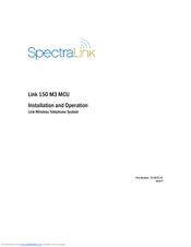 SpectraLink SCF416 Installation And Operation Manual