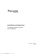 SpectraLink 150 M3 MCU Installation And Operation Manual