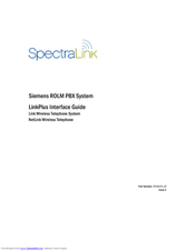 SpectraLink Link PTB450 Interface Manual