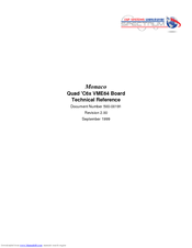 Spectrum Monaco Quad 'C6x VME64 Technical Reference Manual