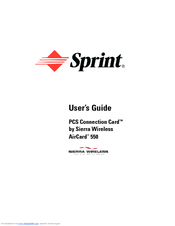 Sierra Wireless AirCard 550 User Manual