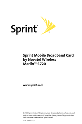 Novatel Merlin S720 User Manual