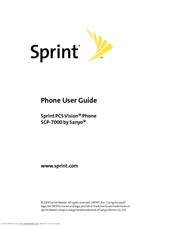 Sanyo Sprint SCP-7000 User Manual
