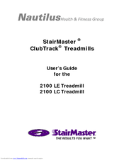 Stairmaster ClubTrack 2100 LE User Manual