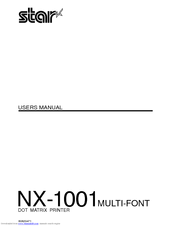 Star Micronics NX-1001 User Manual