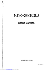 Star Micronics NX-2400 User Manual