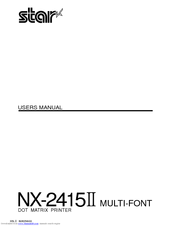 Star Micronics NX-2415II User Manual