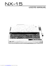 Star Micronics NX-15 User Manual