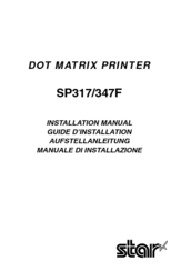 Star Micronics SP317/347F Installation Manual