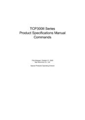 Star Micronics TCP300II Series Product Specifications Manual
