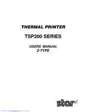 Star TSP200 Series User Manual