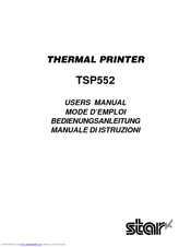 Star Micronics TSP552 User Manual