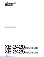 Star Micronics XB-2420 User Manual