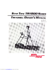Star Trac TR1800S Owner's Manual